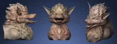 3D model Arcanine Head (STL)